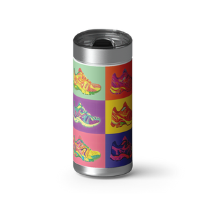Pop Sneakers wrap on a brushed stainless Wrapware tumbler