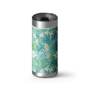 Pretty Flower Pattern wrap on a brushed stainless Wrapware tumbler