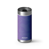 Wrapware Purple Pattern wrap on a brushed stainless Wrapware tumbler