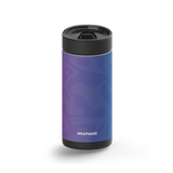 Wrapware Purple Pattern wrap on a black ceramic Wrapware tumbler