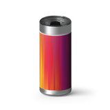 Rainbow Stripes wrap on a brushed stainless Wrapware tumbler