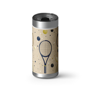 Rally Time wrap on a brushed stainless Wrapware tumbler