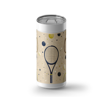 Rally Time wrap on a white ceramic Wrapware tumbler