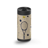 Rally Time wrap on a black ceramic Wrapware tumbler