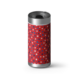 Red and Ready for Fireworks wrap on a brushed stainless Wrapware tumbler