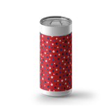 Red and Ready for Fireworks wrap on a white ceramic Wrapware tumbler