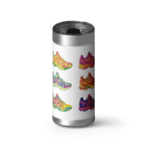 Retro Runners wrap on a brushed stainless Wrapware tumbler