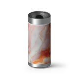 Rose Gold Marble 2 wrap on a brushed stainless Wrapware tumbler