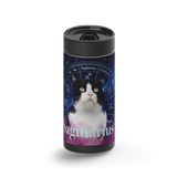 Sagittarius Zodicat Custom Tumbler wrap on a black ceramic Wrapware tumbler
