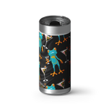 Shaken Not Stirred wrap on a brushed stainless Wrapware tumbler