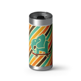 Skatin Ele wrap on a brushed stainless Wrapware tumbler