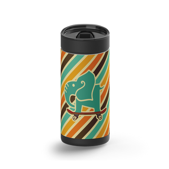 Skatin Ele wrap on a black ceramic Wrapware tumbler