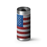 Star Spangled Flag wrap on a brushed stainless Wrapware tumbler