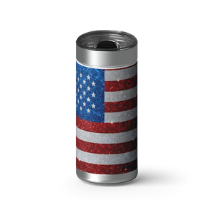 Star Spangled Flag wrap on a brushed stainless Wrapware tumbler