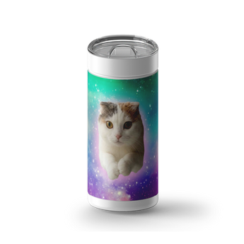 Stardust Dream Custom Tumbler wrap on a white ceramic Wrapware tumbler