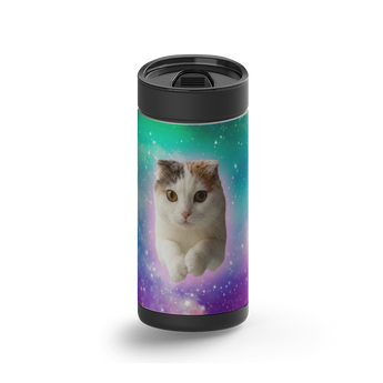 Stardust Dream Custom Tumbler wrap on a black ceramic Wrapware tumbler