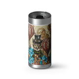Steampunk Kittens wrap on a brushed stainless Wrapware tumbler