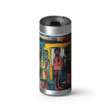 SUB-HUB wrap on a brushed stainless Wrapware tumbler