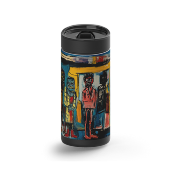 SUB-HUB wrap on a black ceramic Wrapware tumbler