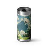 Summit View wrap on a brushed stainless Wrapware tumbler