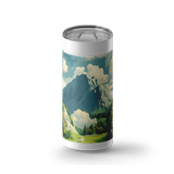 Summit View wrap on a white ceramic Wrapware tumbler