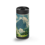 Summit View wrap on a black ceramic Wrapware tumbler