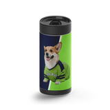 Sunday Football Custom Tumbler wrap on a black ceramic Wrapware tumbler