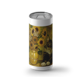 Sunflower Kitty wrap on a white ceramic Wrapware tumbler