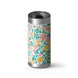 Sunlit Garden wrap on a brushed stainless Wrapware tumbler