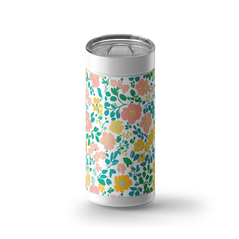 Sunlit Garden wrap on a white ceramic Wrapware tumbler