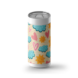 Sunny Smiles Pattern wrap on a white ceramic Wrapware tumbler