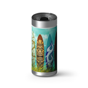 Surf-n-Safari wrap on a brushed stainless Wrapware tumbler
