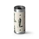 Swing Time wrap on a brushed stainless Wrapware tumbler
