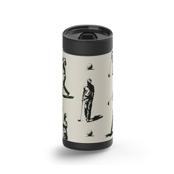 Swing Time wrap on a black ceramic Wrapware tumbler