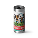 The LOVE Boat wrap on a brushed stainless Wrapware tumbler