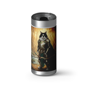 The Fellowship Custom Tumbler wrap on a brushed stainless Wrapware tumbler