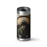 Top Flight Custom Tumbler wrap on a brushed stainless Wrapware tumbler