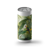 Tropical Bird wrap on a white ceramic Wrapware tumbler