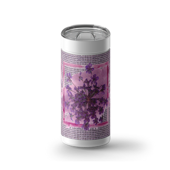 Violet Gallery wrap on a white ceramic Wrapware tumbler