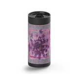 Violet Gallery wrap on a black ceramic Wrapware tumbler