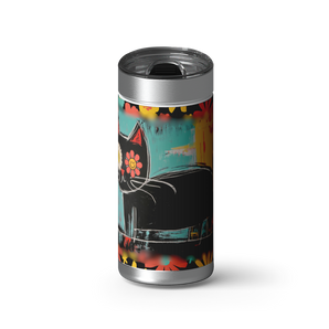 WallFlower wrap on a brushed stainless Wrapware tumbler