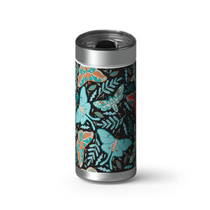 Whimsical Butterflies wrap on a brushed stainless Wrapware tumbler