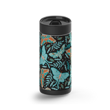 Whimsical Butterflies wrap on a black ceramic Wrapware tumbler