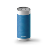 Wrapware Blue Pattern wrap on a white ceramic Wrapware tumbler