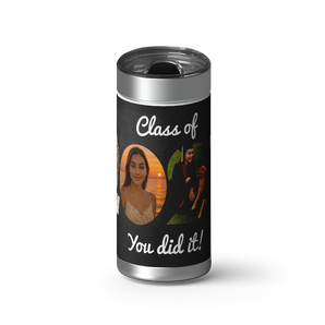 You Did It wrap on a brushed stainless Wrapware tumbler
