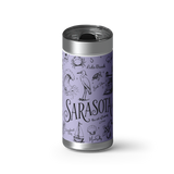 Sarasota Collection wrap on a brushed stainless Wrapware tumbler