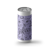 Sarasota Collection wrap on a white ceramic Wrapware tumbler