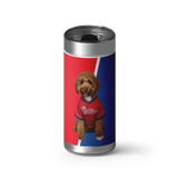Baseball Fans Custom Tumbler wrap on a brushed stainless Wrapware tumbler