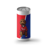 Baseball Fans Custom Tumbler wrap on a white ceramic Wrapware tumbler