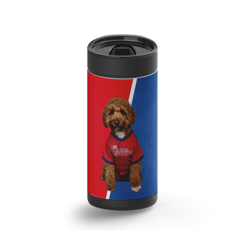 Baseball Fans Custom Tumbler wrap on a black ceramic Wrapware tumbler